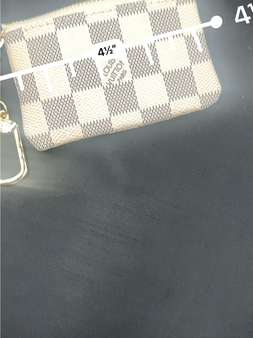 Inspooo Damier Azur Zip Wallet in White/Blue - Picture 6 of 7